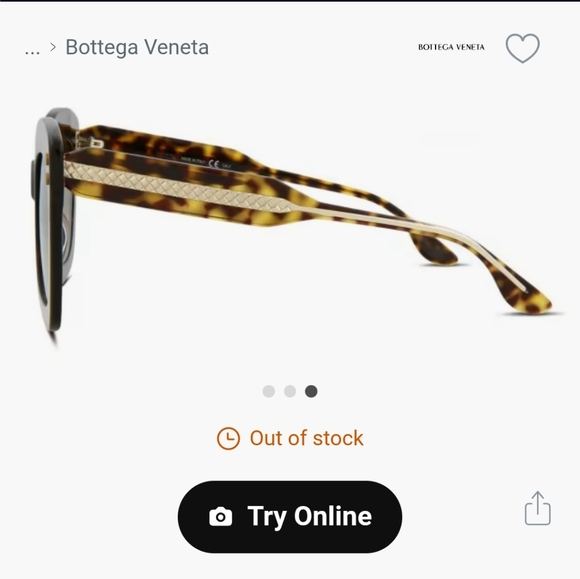 Bottega Veneta Oversized Square Tortoise Sunglasses New With Case And Cloth - Picture 13 of 15